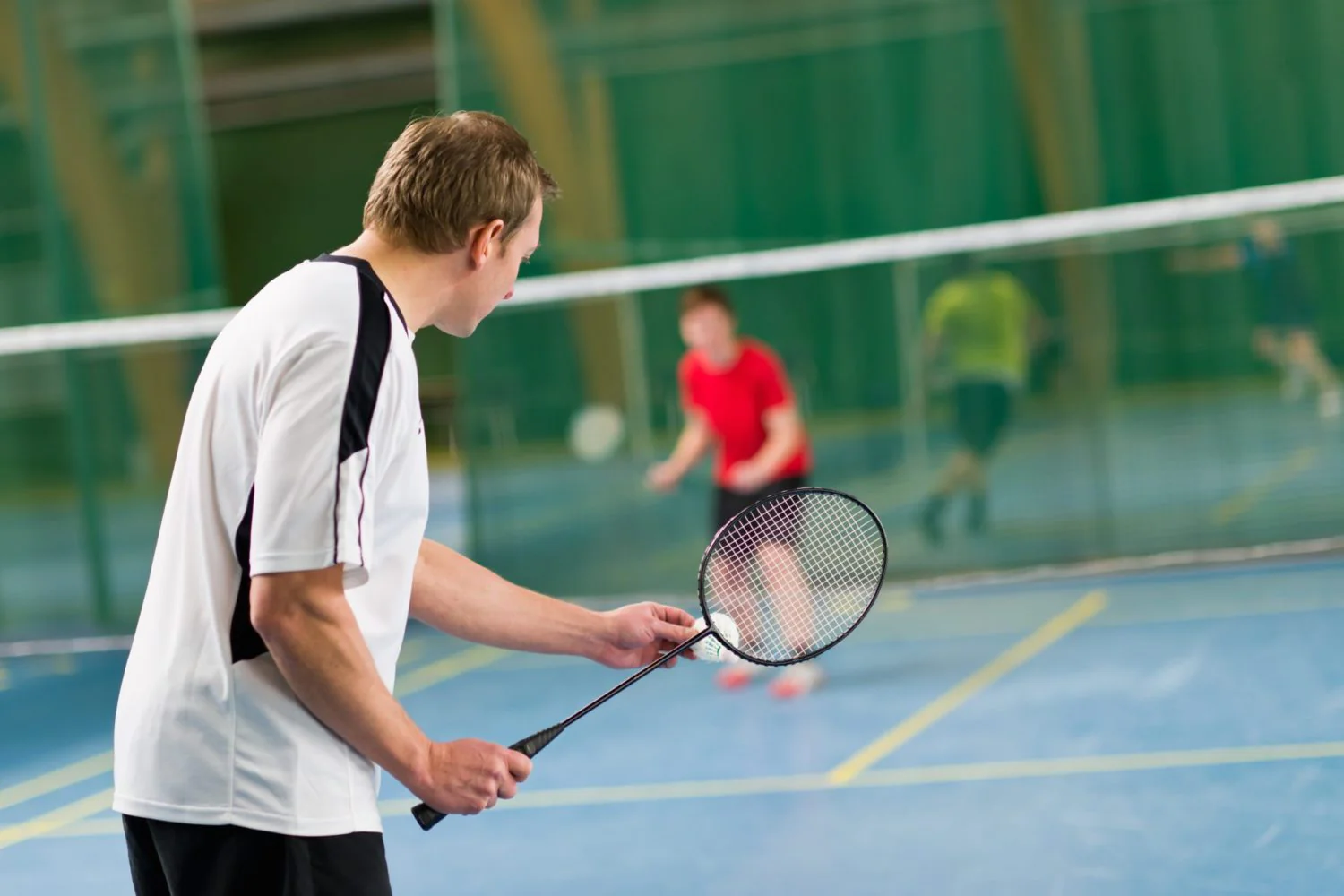 play badminton